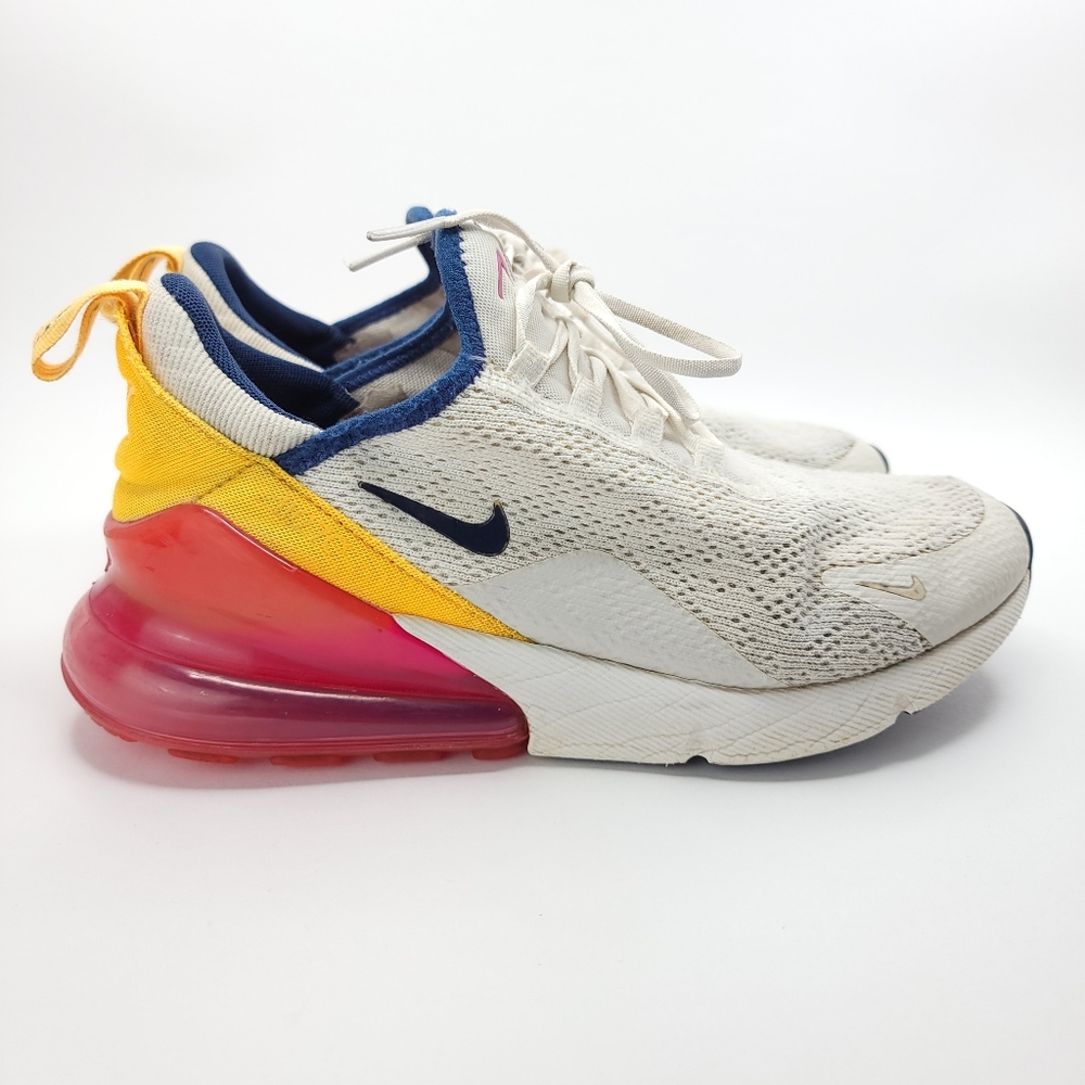 Nike Women's White and Yellow Sneakers